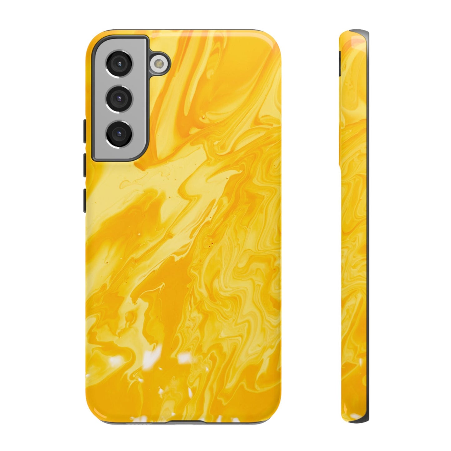 Luxe Yellow Marble Samsung Galaxy Case – Bold and Elegant Phone Design - BOGO Cases