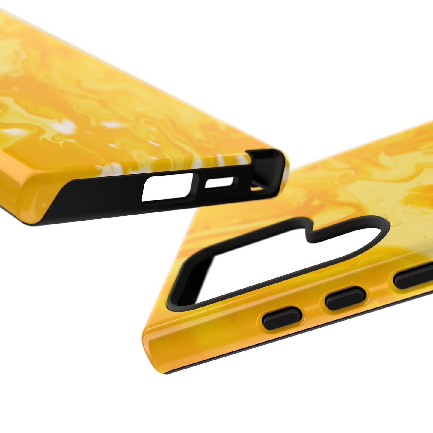 Luxe Yellow Marble Samsung Galaxy Case – Bold and Elegant Phone Design - BOGO Cases