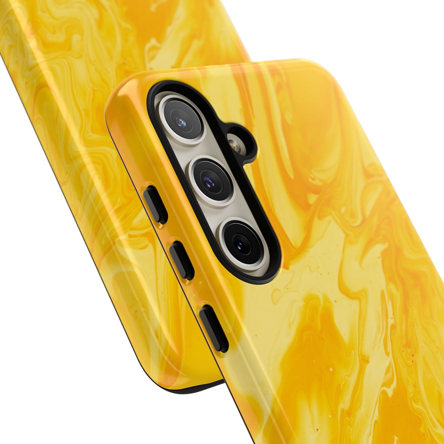 Luxe Yellow Marble Samsung Galaxy Case – Bold and Elegant Phone Design - BOGO Cases