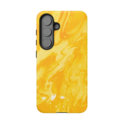Luxe Yellow Marble Samsung Galaxy Case – Bold and Elegant Phone Design - BOGO Cases