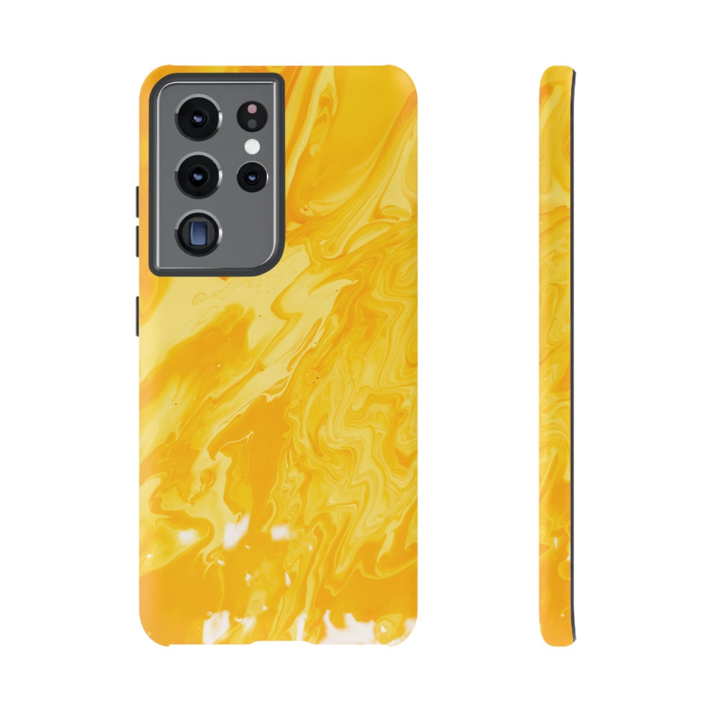 Luxe Yellow Marble Samsung Galaxy Case – Bold and Elegant Phone Design - BOGO Cases