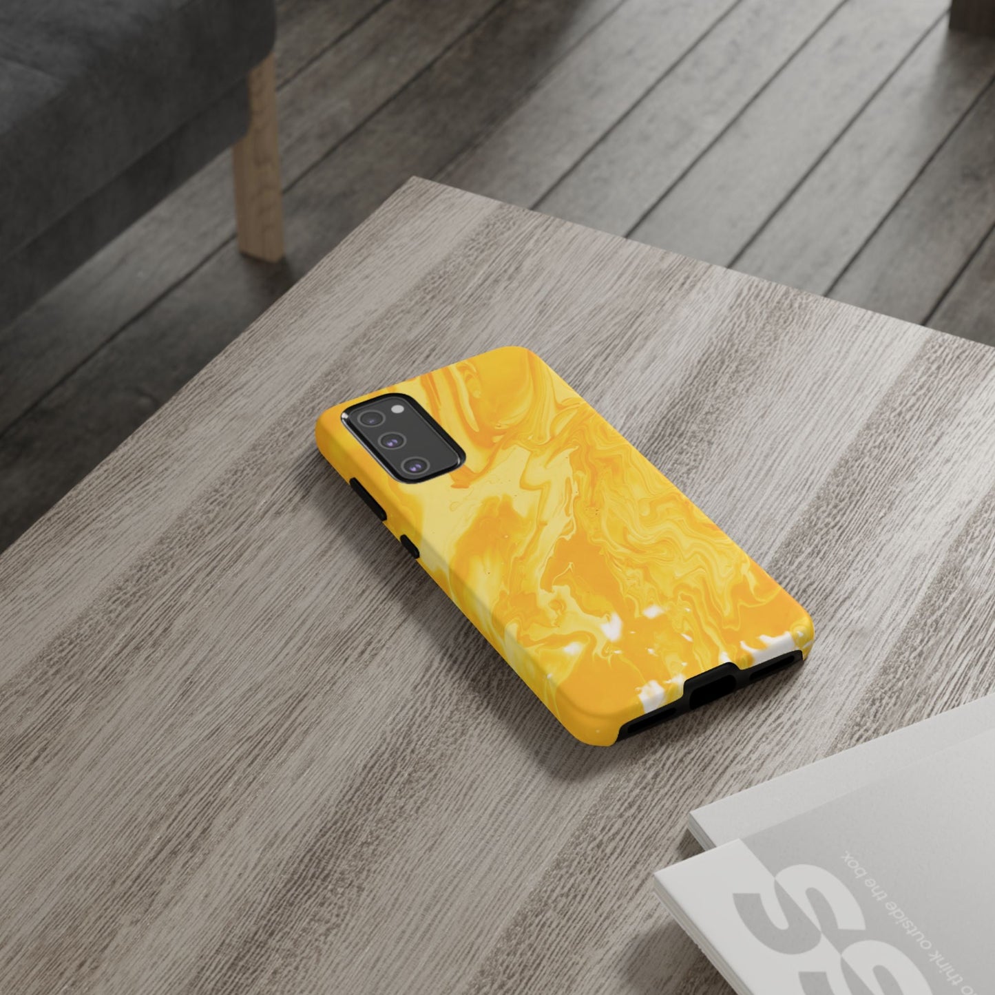 Luxe Yellow Marble Samsung Galaxy Case – Bold and Elegant Phone Design - BOGO Cases