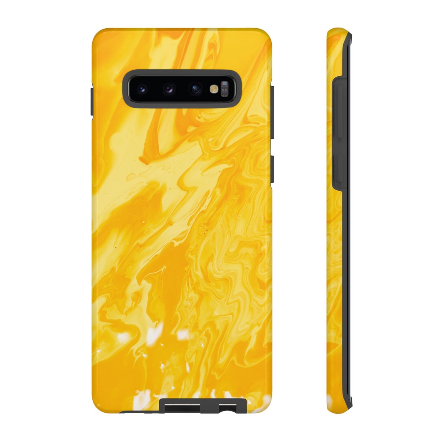 Luxe Yellow Marble Samsung Galaxy Case – Bold and Elegant Phone Design - BOGO Cases