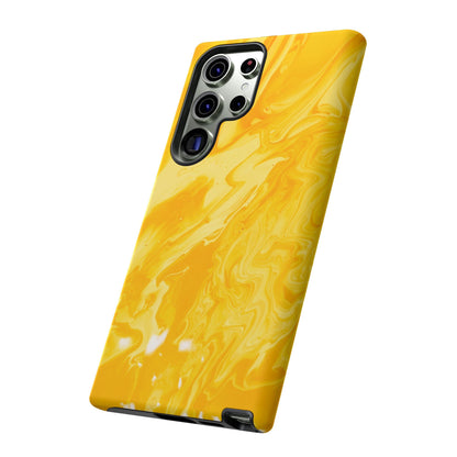 Luxe Yellow Marble Samsung Galaxy Case – Bold and Elegant Phone Design - BOGO Cases