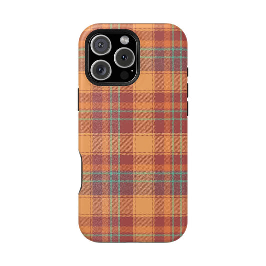MagSafe Case - Autumn Tartan Plaid Design - BOGO Cases
