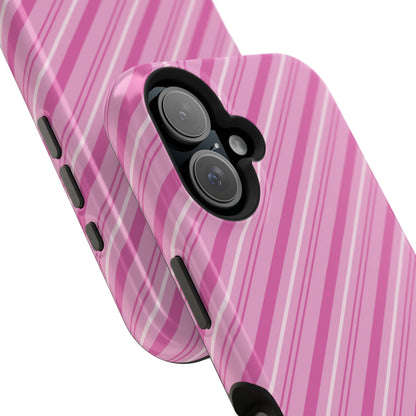 MagSafe Case - Pretty in Pink Stripes Design - BOGO Cases