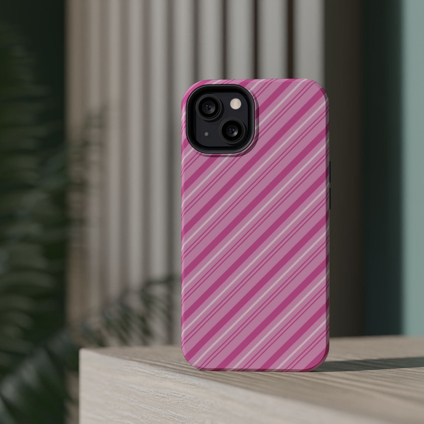 MagSafe Case - Pretty in Pink Stripes Design - BOGO Cases