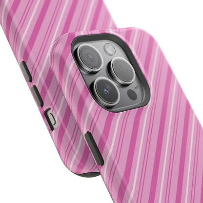 MagSafe Case - Pretty in Pink Stripes Design - BOGO Cases
