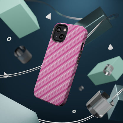 MagSafe Case - Pretty in Pink Stripes Design - BOGO Cases