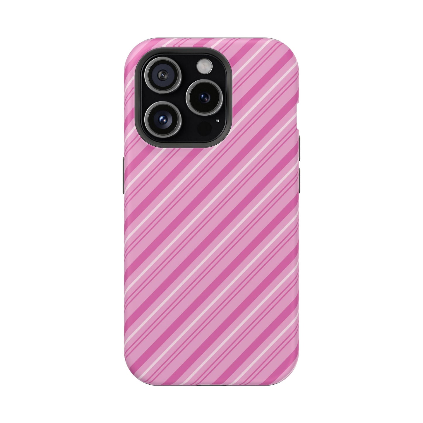 MagSafe Case - Pretty in Pink Stripes Design - BOGO Cases