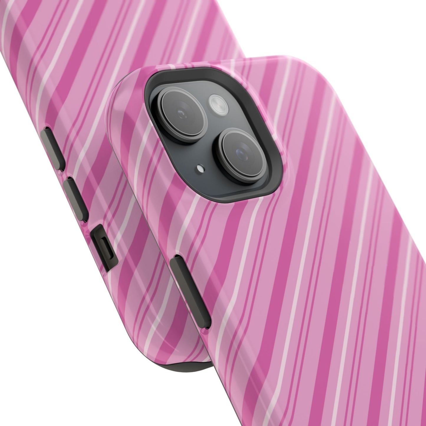 MagSafe Case - Pretty in Pink Stripes Design - BOGO Cases