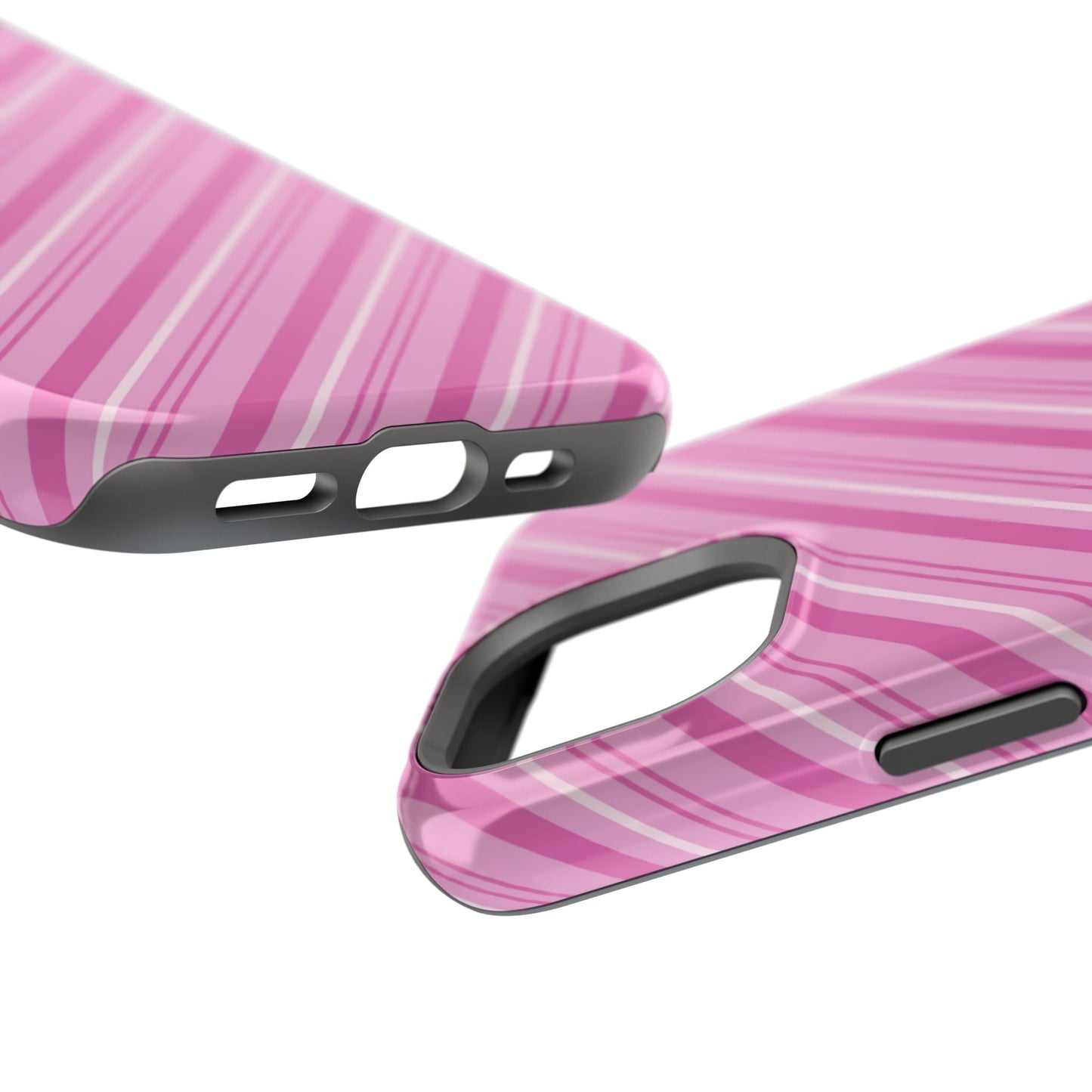 MagSafe Case - Pretty in Pink Stripes Design - BOGO Cases