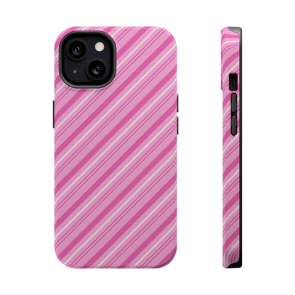MagSafe Case - Pretty in Pink Stripes Design - BOGO Cases