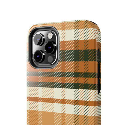 MagSafe Case - Pumpkin Spice Plaid Design - BOGO Cases