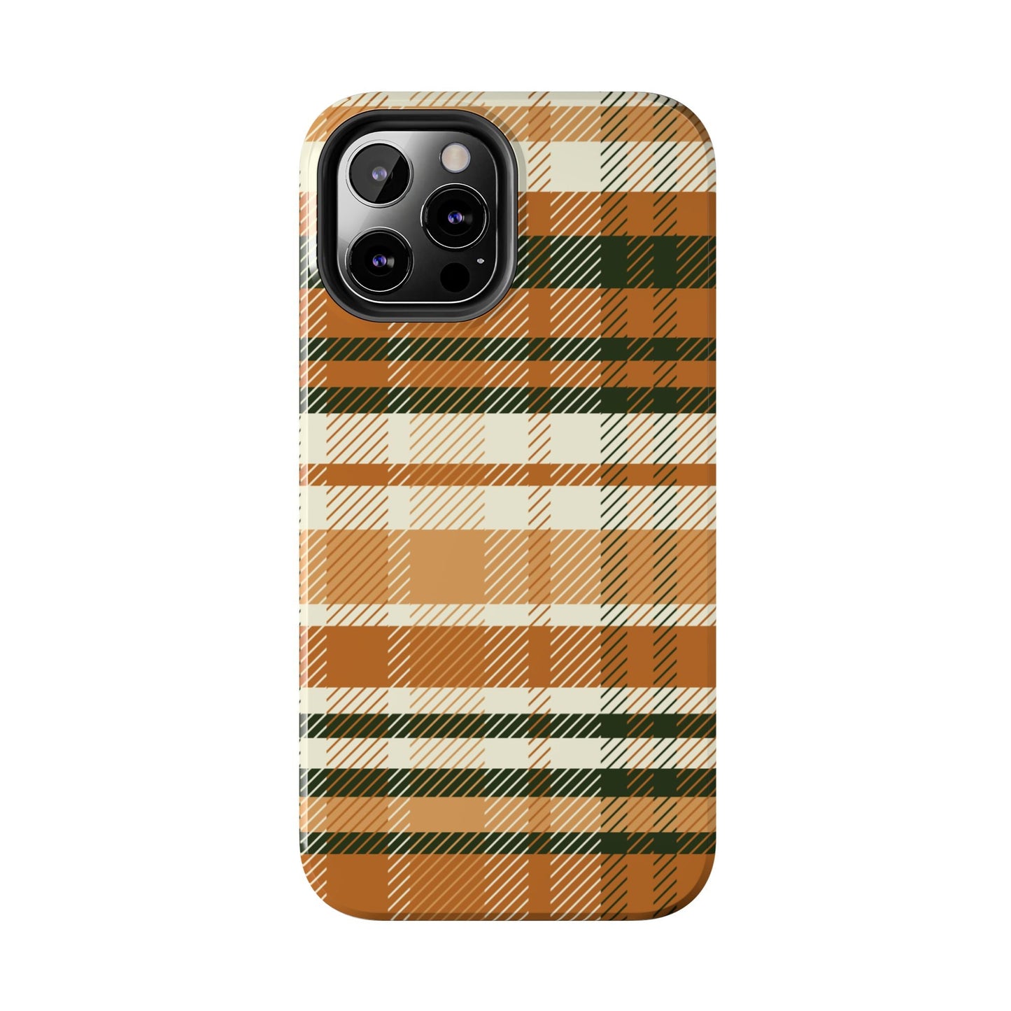 MagSafe Case - Pumpkin Spice Plaid Design - BOGO Cases