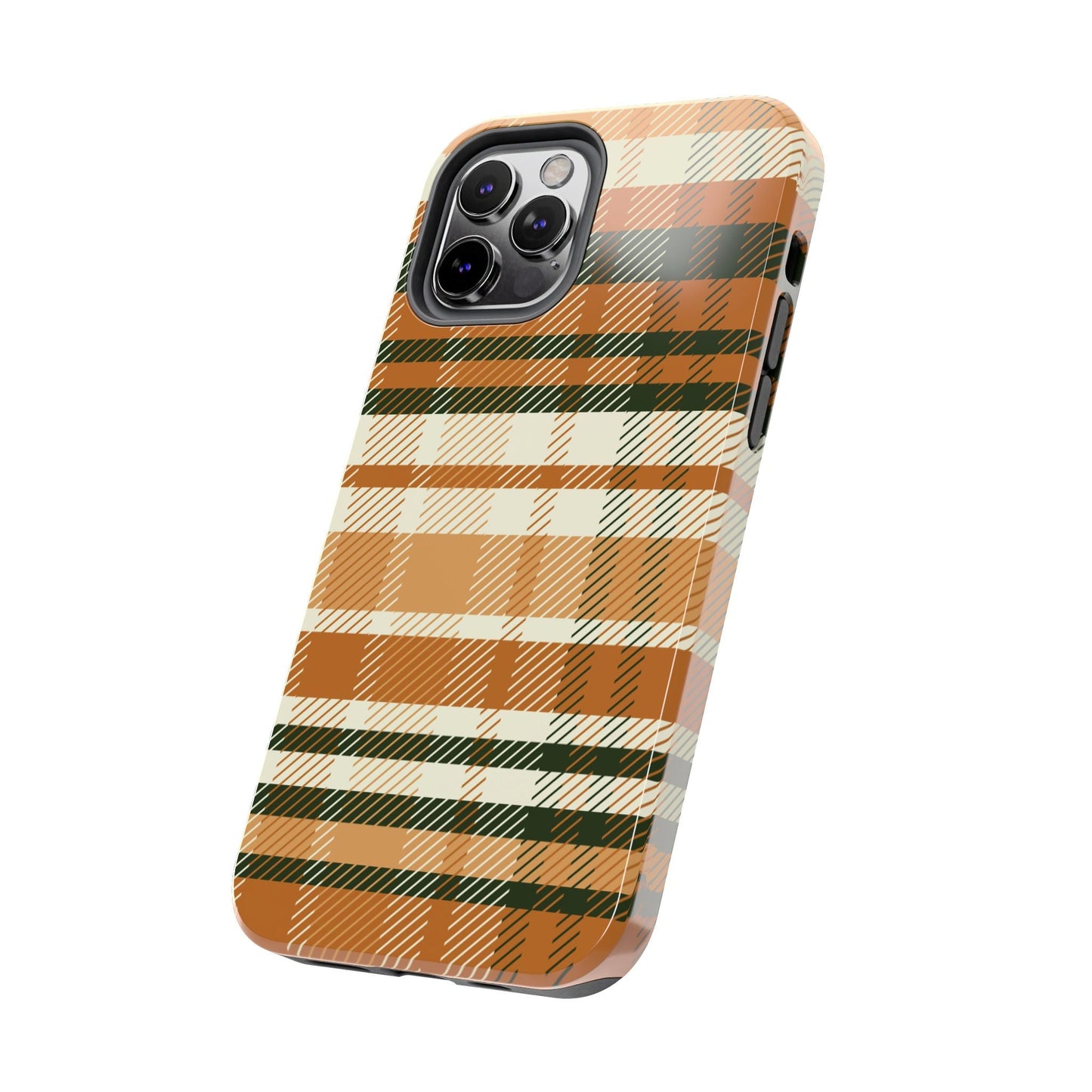 MagSafe Case - Pumpkin Spice Plaid Design - BOGO Cases