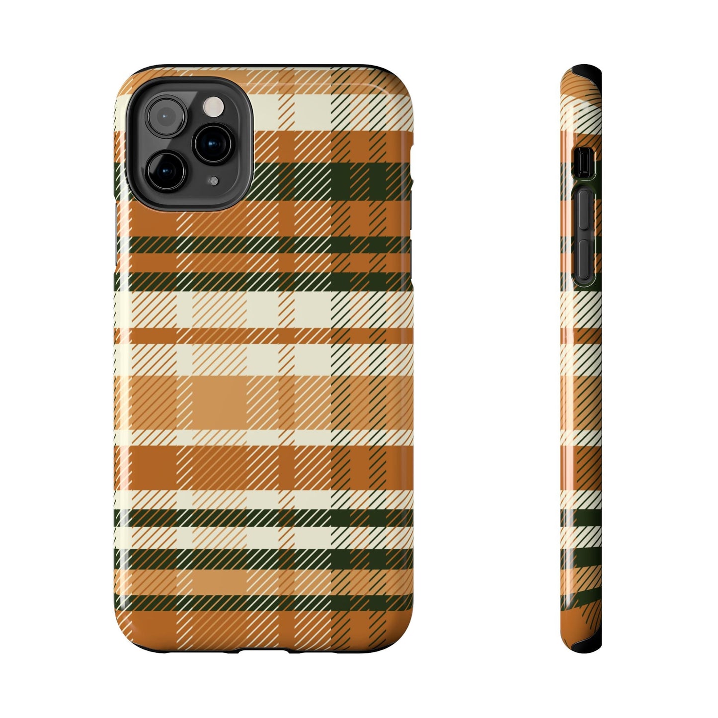MagSafe Case - Pumpkin Spice Plaid Design - BOGO Cases