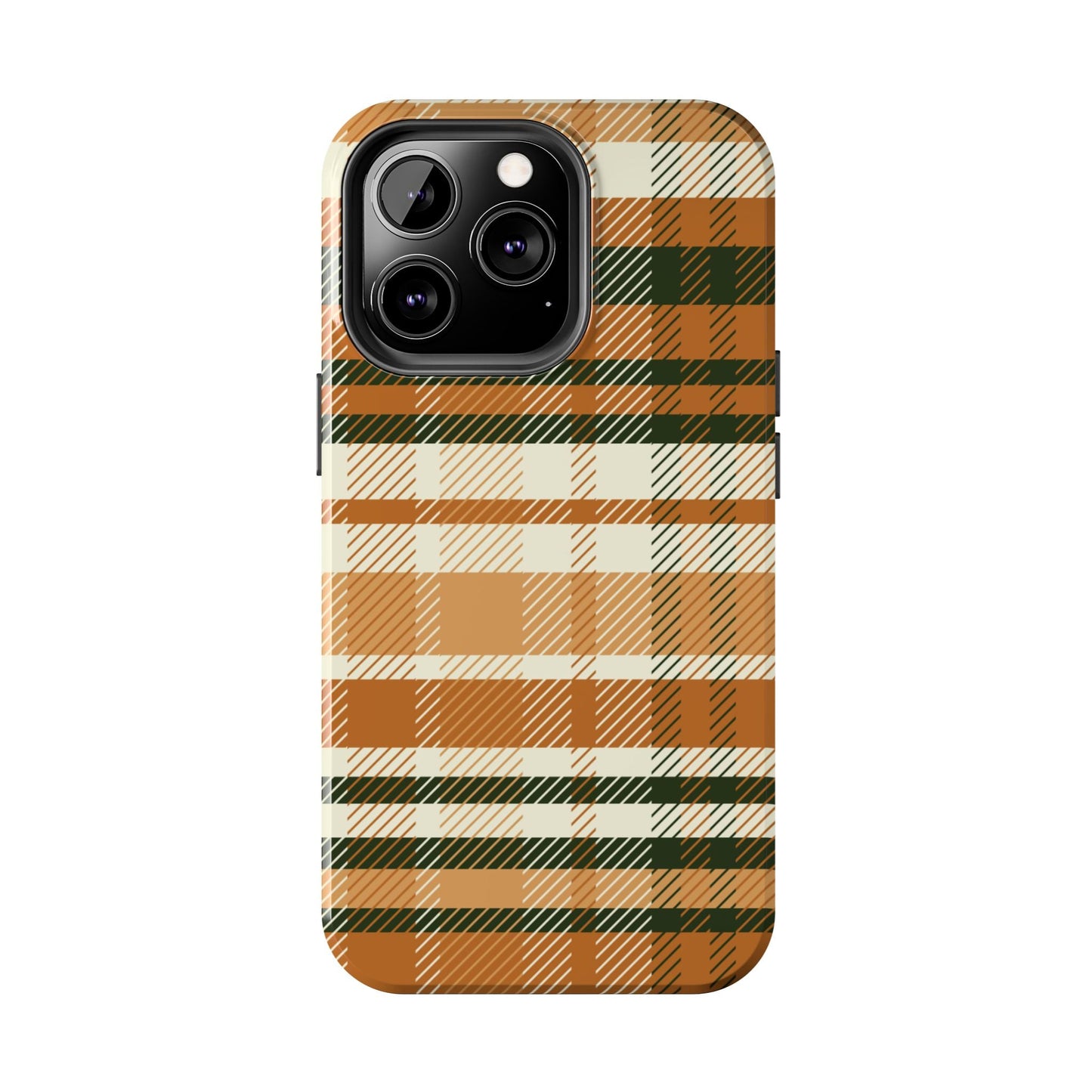 MagSafe Case - Pumpkin Spice Plaid Design - BOGO Cases