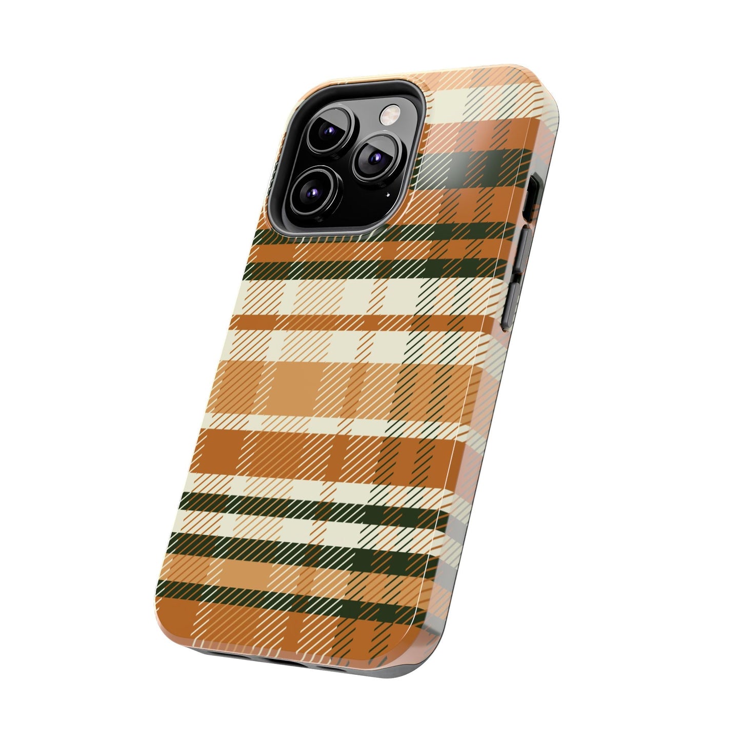 MagSafe Case - Pumpkin Spice Plaid Design - BOGO Cases