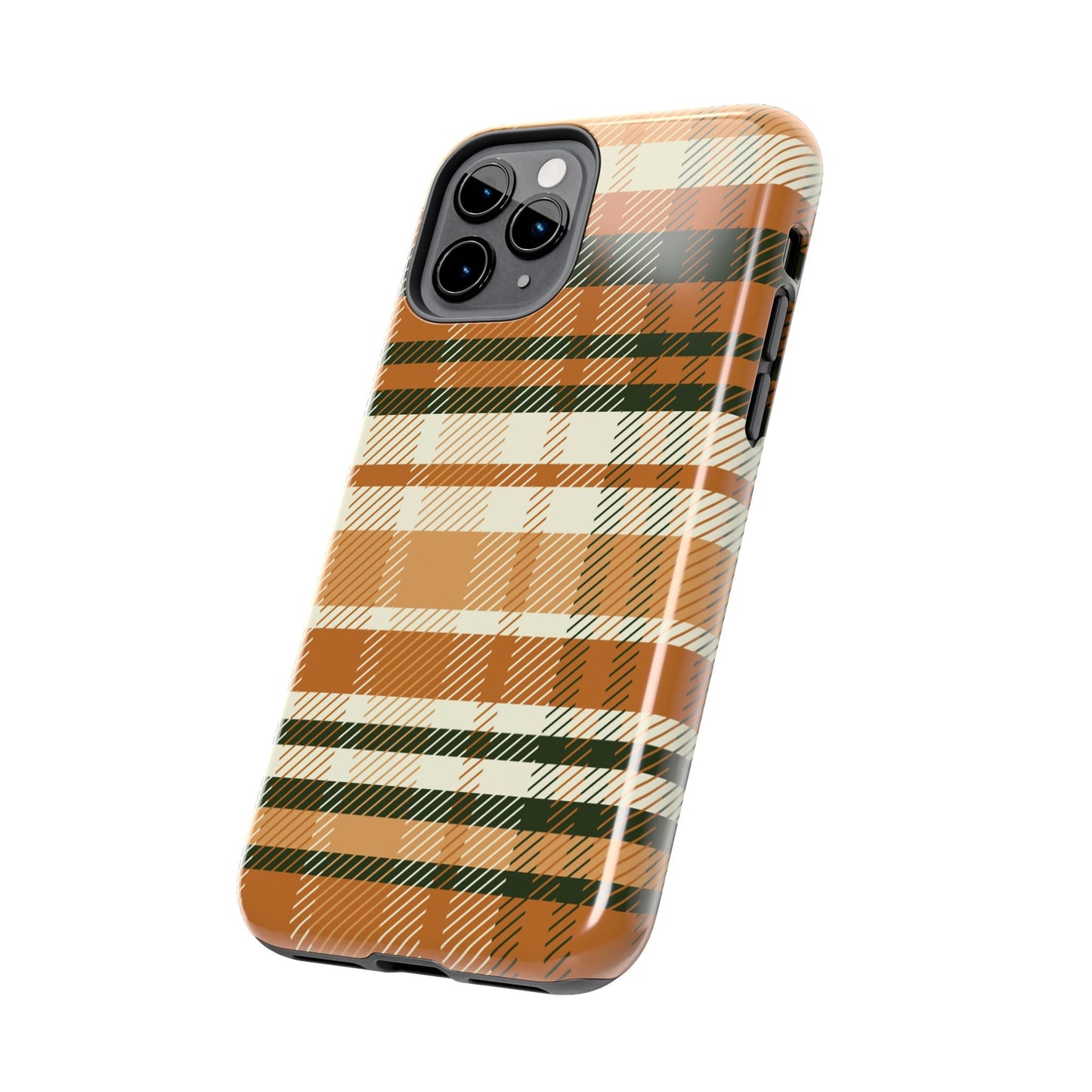MagSafe Case - Pumpkin Spice Plaid Design - BOGO Cases