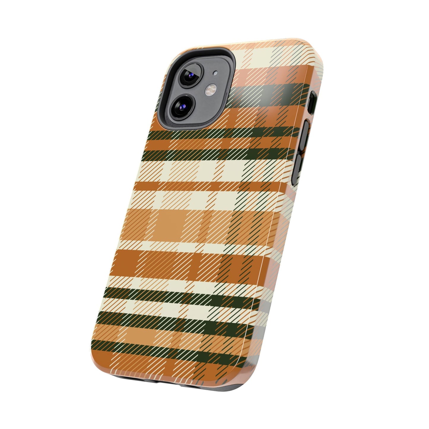 MagSafe Case - Pumpkin Spice Plaid Design - BOGO Cases
