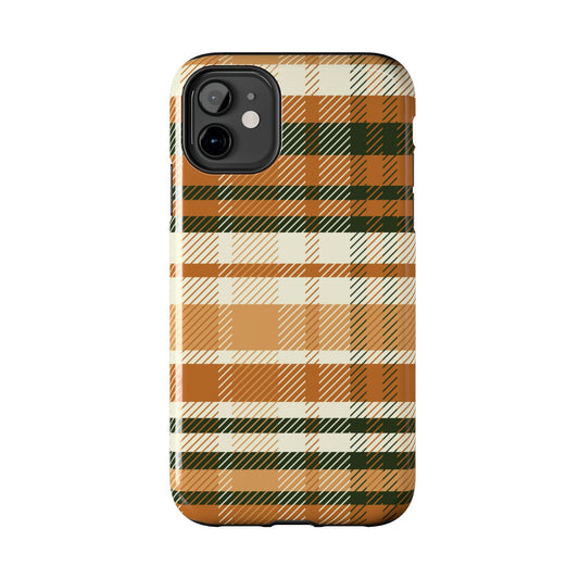 MagSafe Case - Pumpkin Spice Plaid Design - BOGO Cases