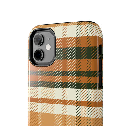 MagSafe Case - Pumpkin Spice Plaid Design - BOGO Cases