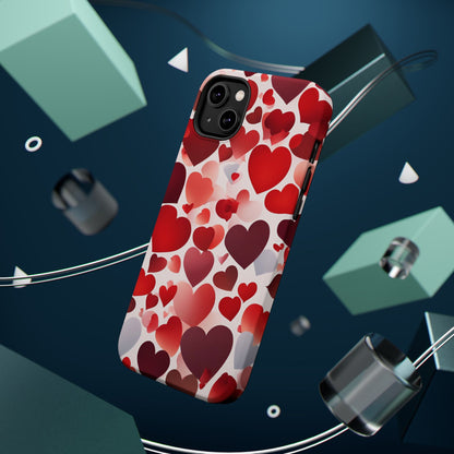 MagSafe Case: Romantic Red Heart Gradient Case - BOGO Cases
