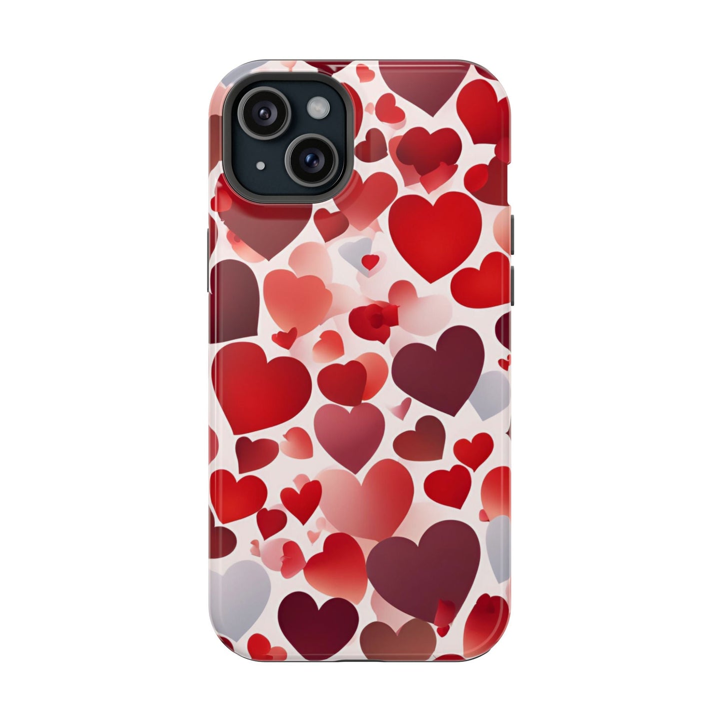 MagSafe Case: Romantic Red Heart Gradient Case - BOGO Cases