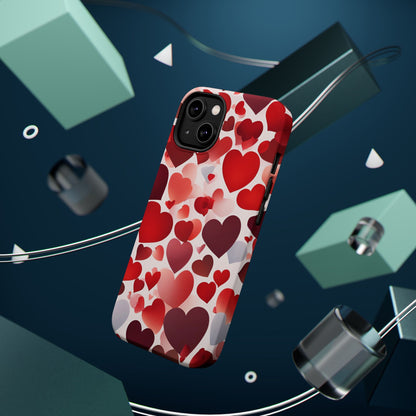 MagSafe Case: Romantic Red Heart Gradient Case - BOGO Cases