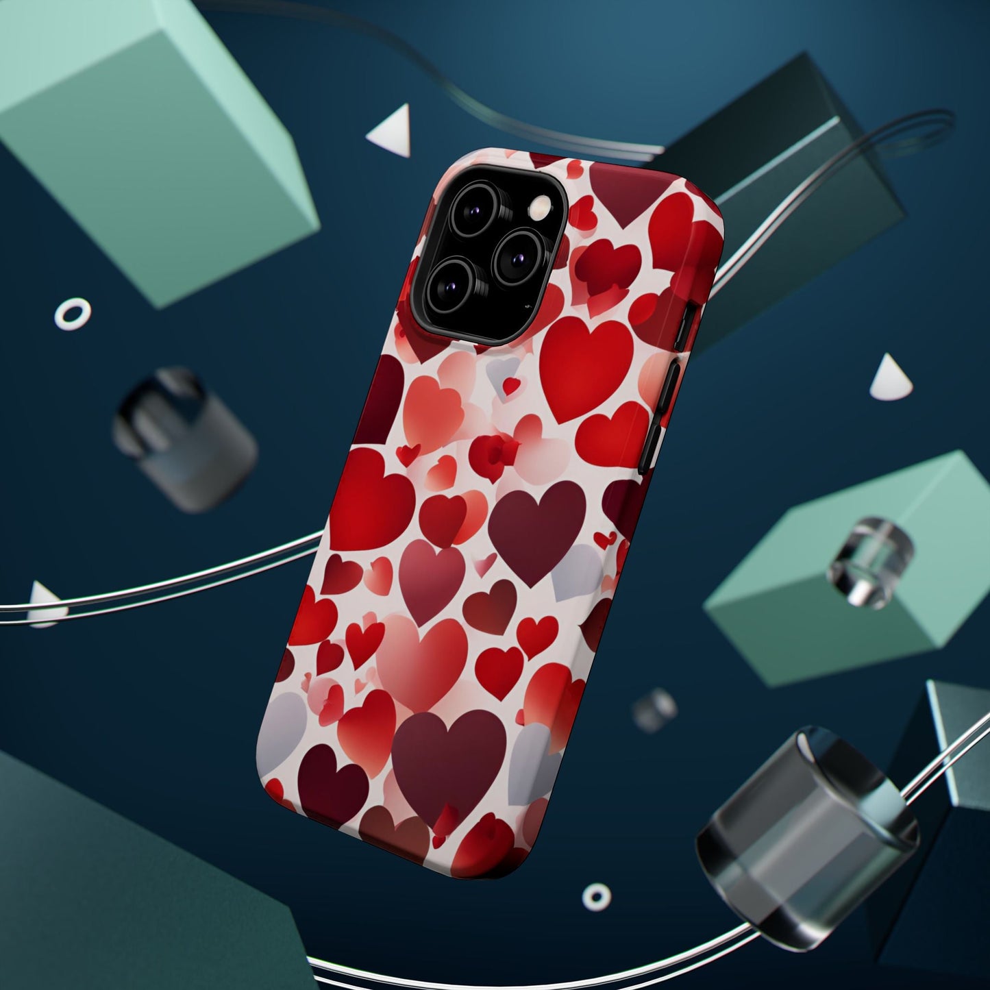 MagSafe Case: Romantic Red Heart Gradient Case - BOGO Cases