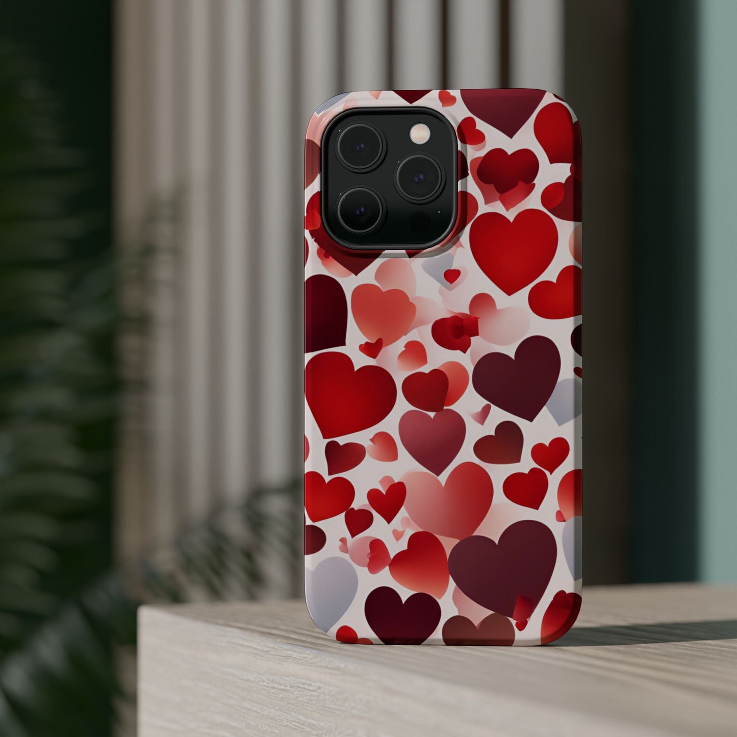 MagSafe Case: Romantic Red Heart Gradient Case - BOGO Cases