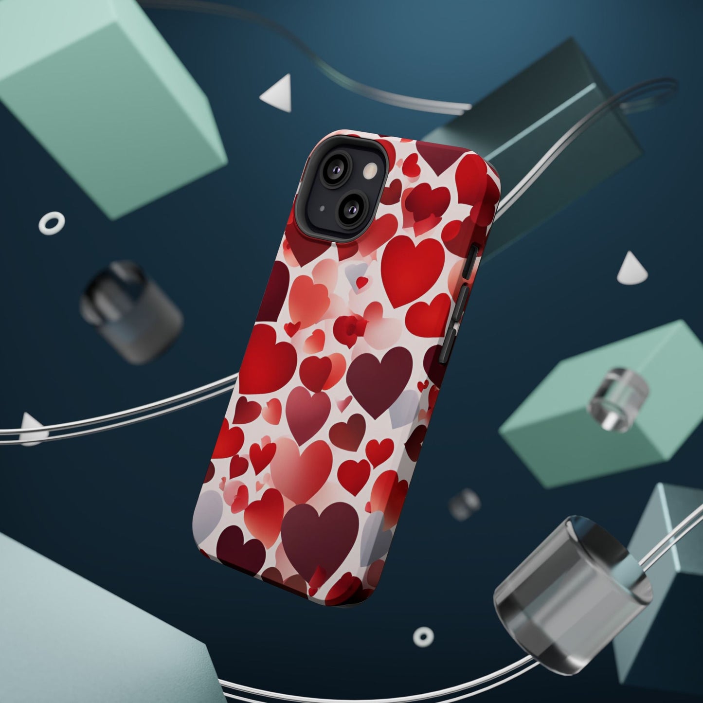 MagSafe Case: Romantic Red Heart Gradient Case - BOGO Cases