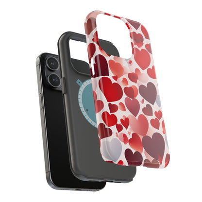 MagSafe Case: Romantic Red Heart Gradient Case - BOGO Cases