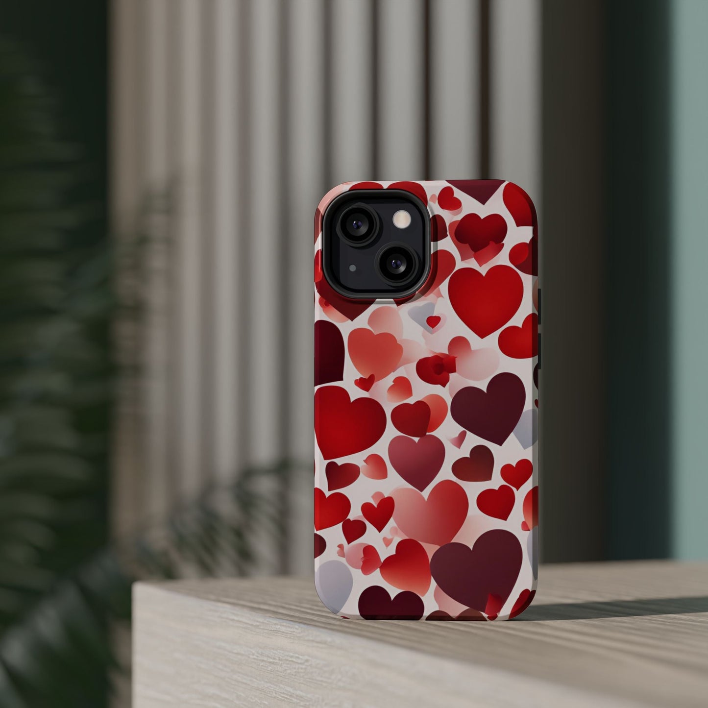 MagSafe Case: Romantic Red Heart Gradient Case - BOGO Cases