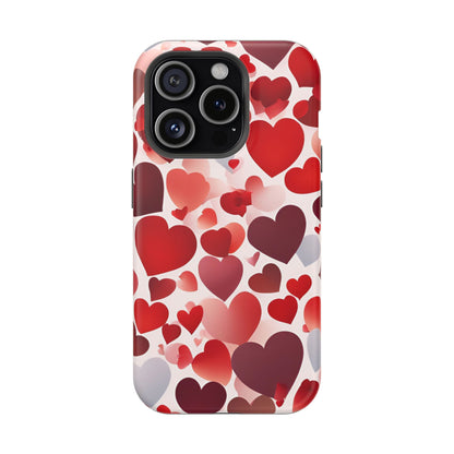 MagSafe Case: Romantic Red Heart Gradient Case - BOGO Cases
