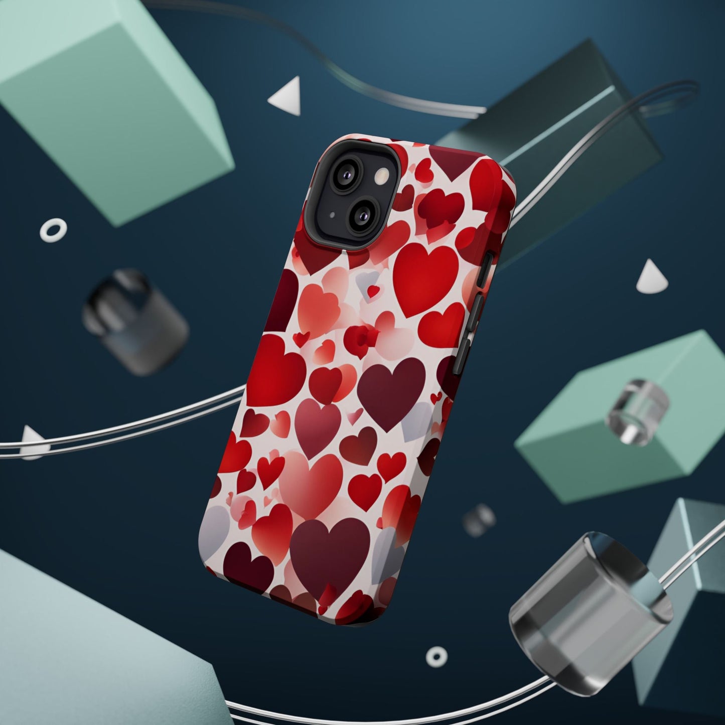 MagSafe Case: Romantic Red Heart Gradient Case - BOGO Cases