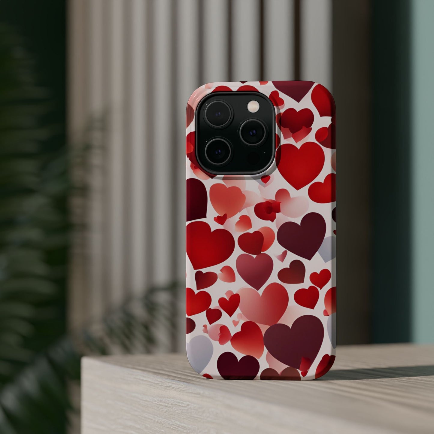 MagSafe Case: Romantic Red Heart Gradient Case - BOGO Cases
