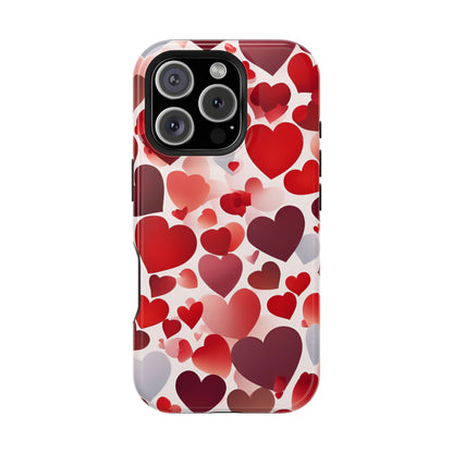 MagSafe Case: Romantic Red Heart Gradient Case - BOGO Cases