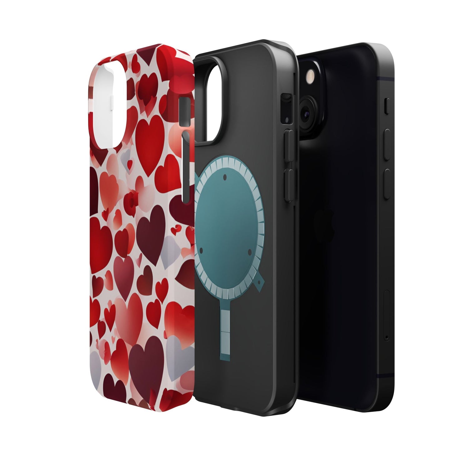 MagSafe Case: Romantic Red Heart Gradient Case - BOGO Cases