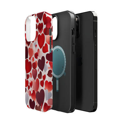MagSafe Case: Romantic Red Heart Gradient Case - BOGO Cases