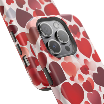 MagSafe Case: Romantic Red Heart Gradient Case - BOGO Cases