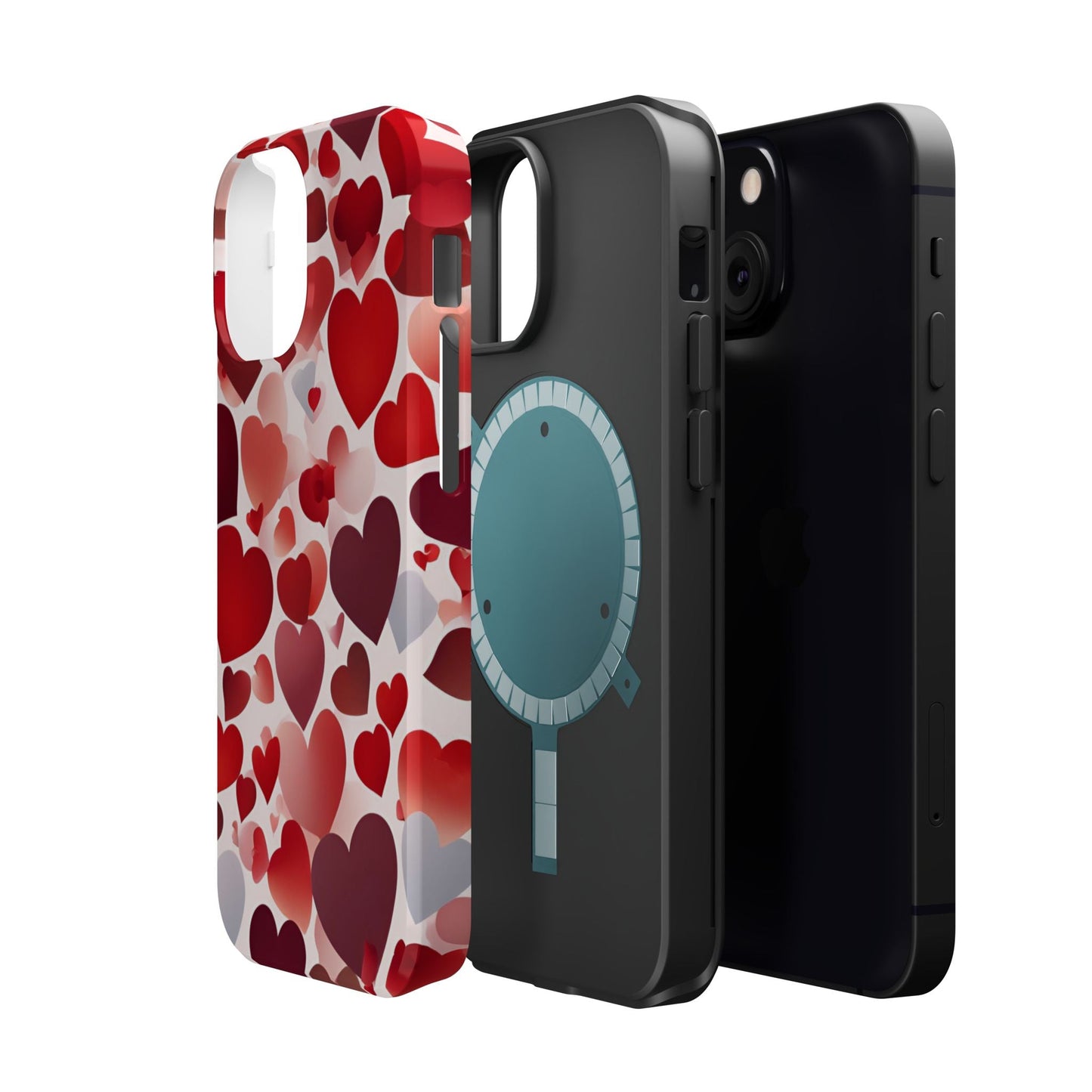 MagSafe Case: Romantic Red Heart Gradient Case - BOGO Cases