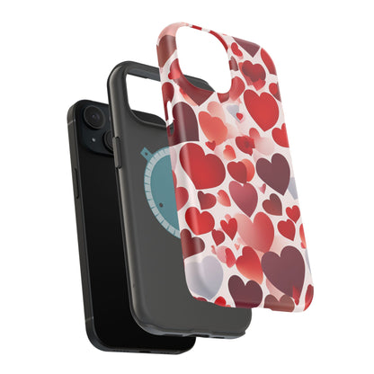 MagSafe Case: Romantic Red Heart Gradient Case - BOGO Cases
