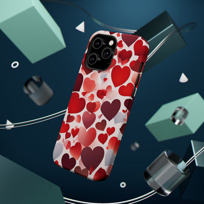 MagSafe Case: Romantic Red Heart Gradient Case - BOGO Cases