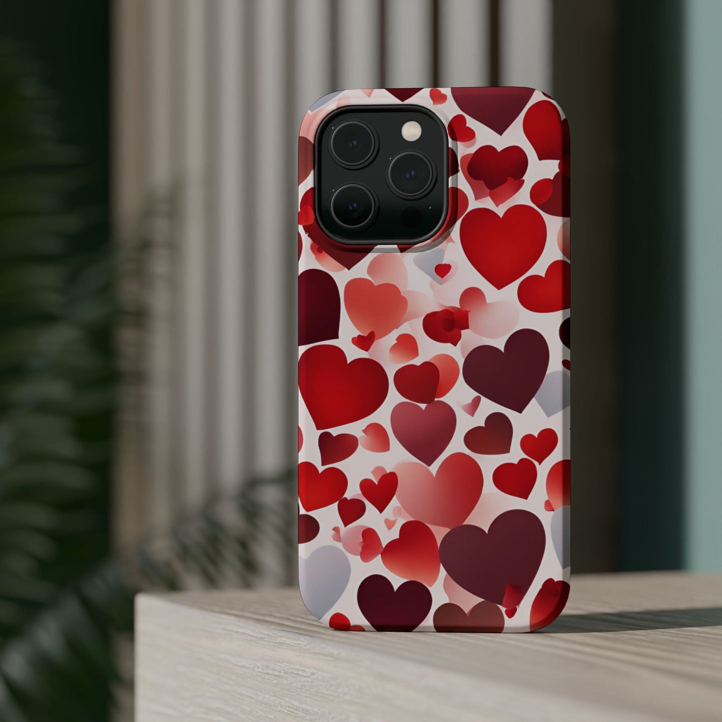 MagSafe Case: Romantic Red Heart Gradient Case - BOGO Cases