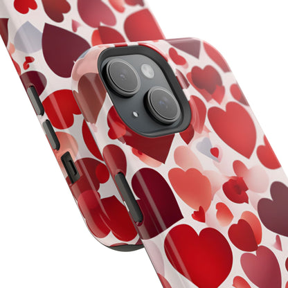 MagSafe Case: Romantic Red Heart Gradient Case - BOGO Cases
