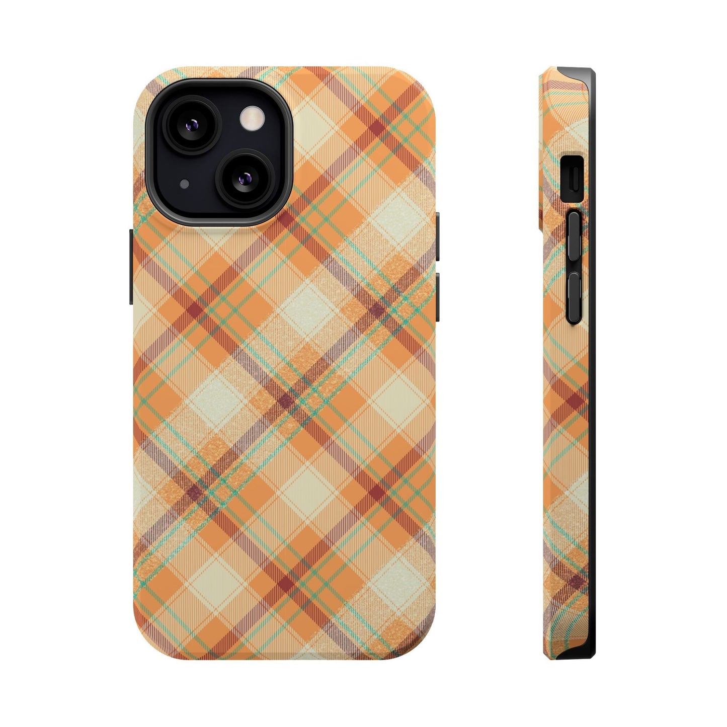 MagSafe Case - Warm Autumn Plaid Design - BOGO Cases