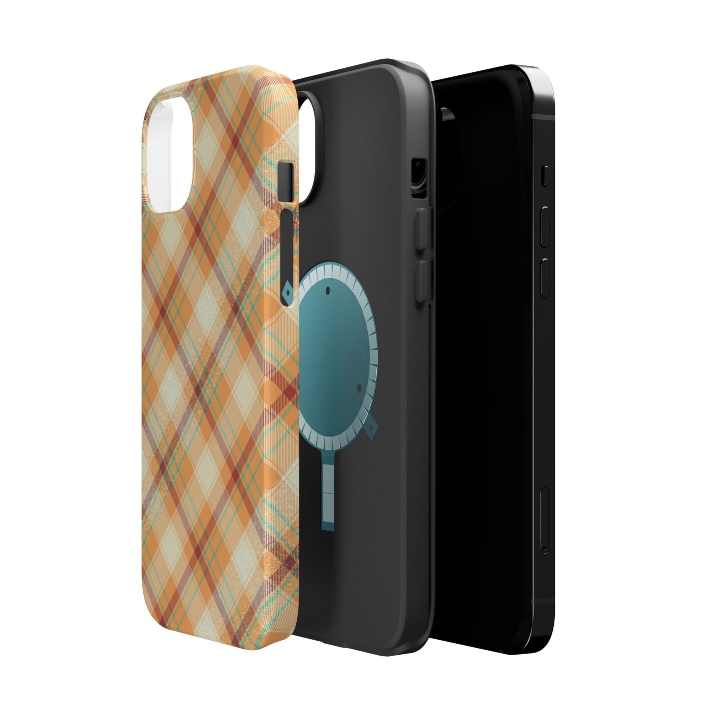 MagSafe Case - Warm Autumn Plaid Design - BOGO Cases