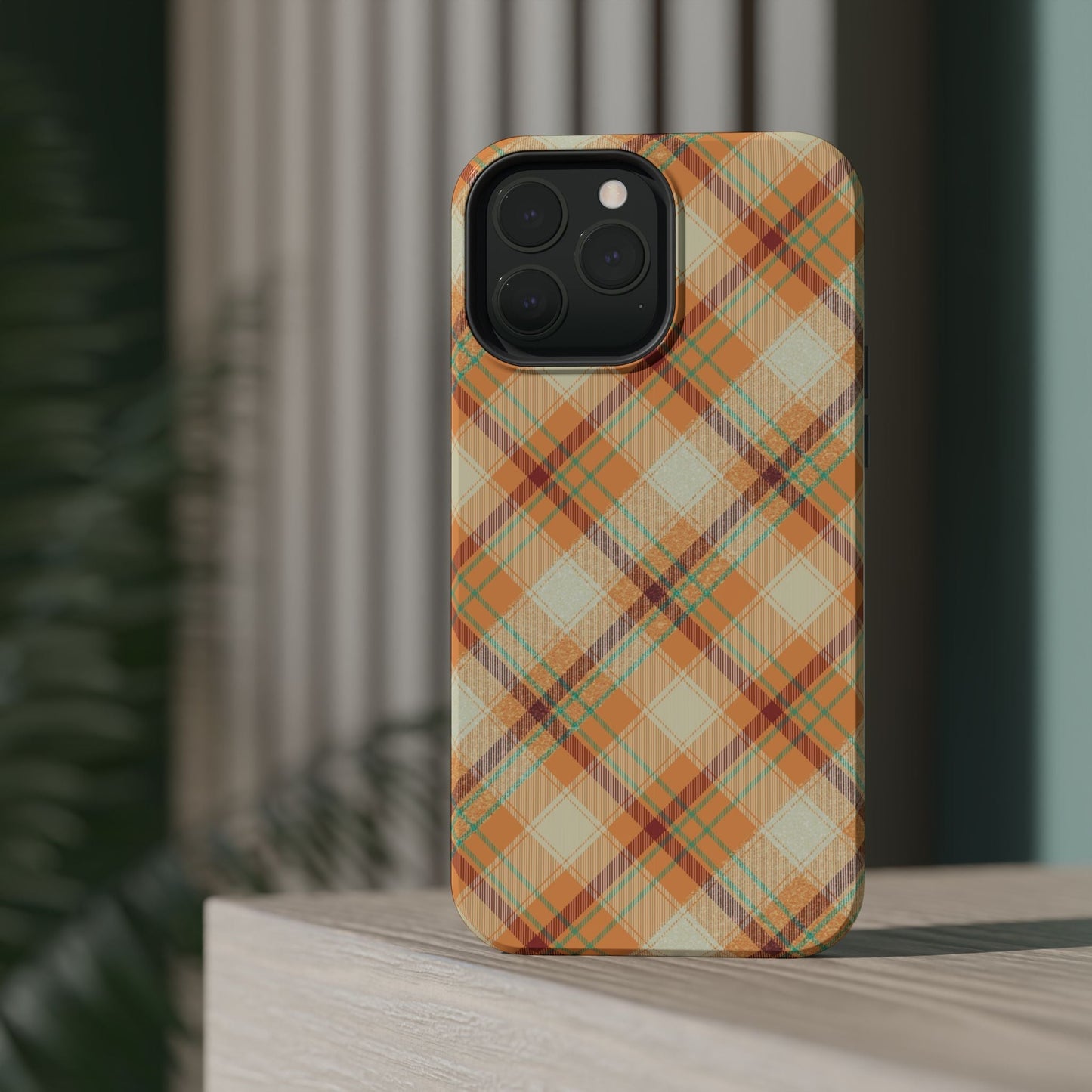 MagSafe Case - Warm Autumn Plaid Design - BOGO Cases